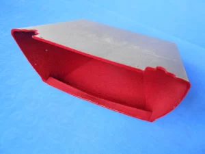 Glovebox TR4-6 Flocked Lined Red