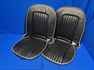 Seat Cover Set TR5-TR250 Black Vinyl